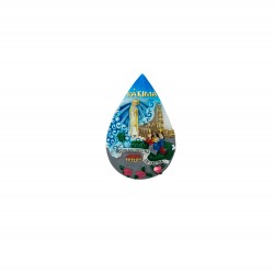 Íman Poliresina Lágrima C/ Aparição de Fátima 