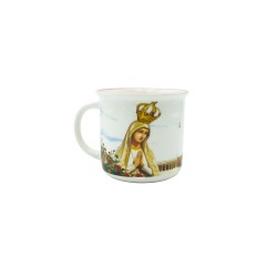 Caneca em Cerâmica C/ Aparição de Fátima Caneca em Cerâmica C/ Aparição de Fátima