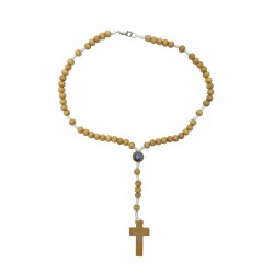 Terço Conta Madeira Redonda e Cordão Div. Cores Terço Conta Madeira Redonda e Cordão Div. Cores