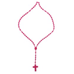 Terço de Silicone Cor de Rosa Terço de Silicone Cor de Rosa