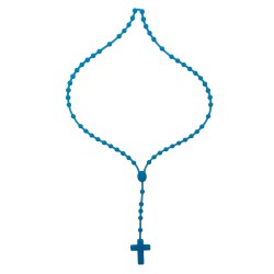 Terço de Silicone Azul Terço de Silicone Azul