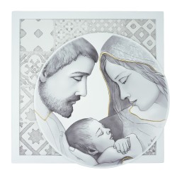 Quadro C/ Sagrada Família C/ Fundo Duplo 64x64cm