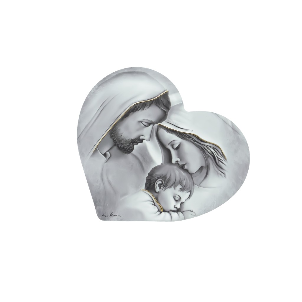 Quadro/ Placa C/ Sagrada Família 28x25.5cm