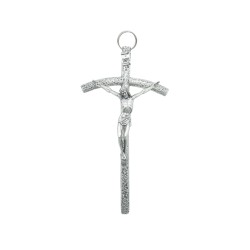 Cruz Prateada C/ Caixa 20cm Cruz Prateada C/ Caixa 20cm