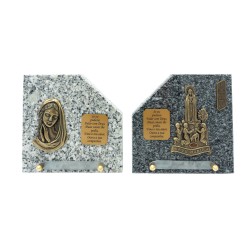 Placa de Granito C/ Texto 14,5x14,5cm Placa de Granito C/ Texto 14,5x14,5cm